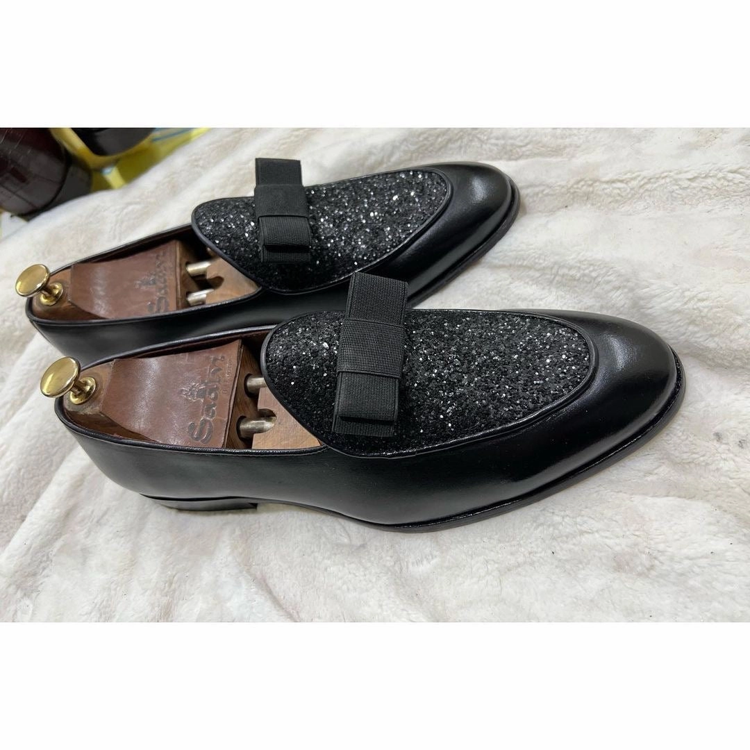 Belgian Loafers Bling Bow Hermes Fur Loafers