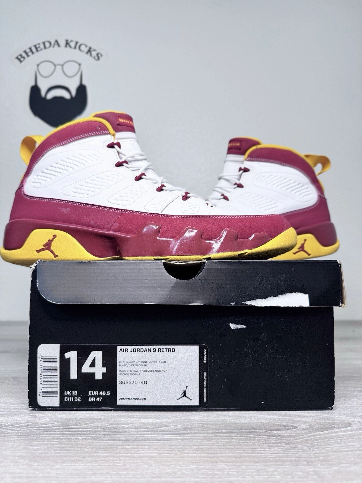 Asics Concrete Running Shoes Size 14 - Nike Air Jordan Retro 9 Bentley Crawfish Ellis Shoes 302370-140 Mens