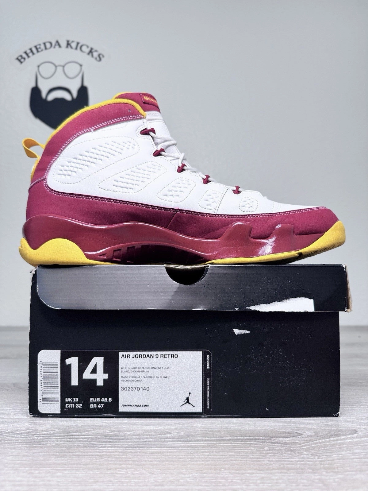 Size 14 - Nike Air Jordan Retro 9 Bentley Crawfish Ellis Shoes 302370-140 Mens Stefon Diggs Asics Shoes