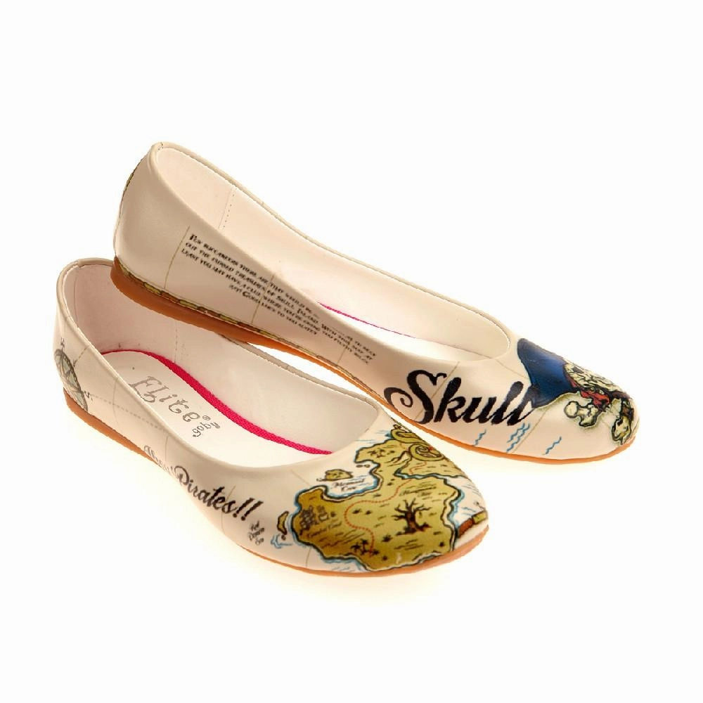 Pirates Ballerinas Shoes 1046 Flat Mules Shoes