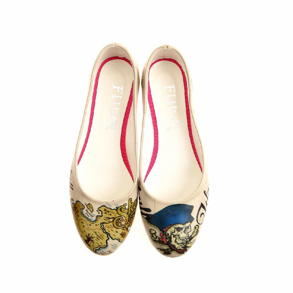 Flat Shoes For Ladies Pirates Ballerinas Shoes 1046