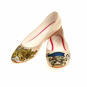 Turquoise Flats Shoes Pirates Ballerinas Shoes 1046