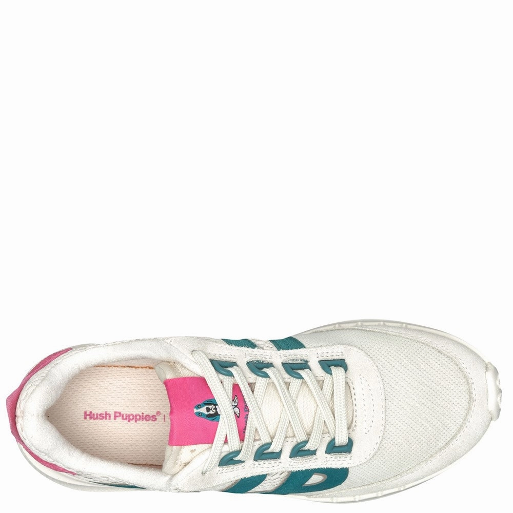 Satin Shoes Stone/Pink Seventy8 Retro Runners
