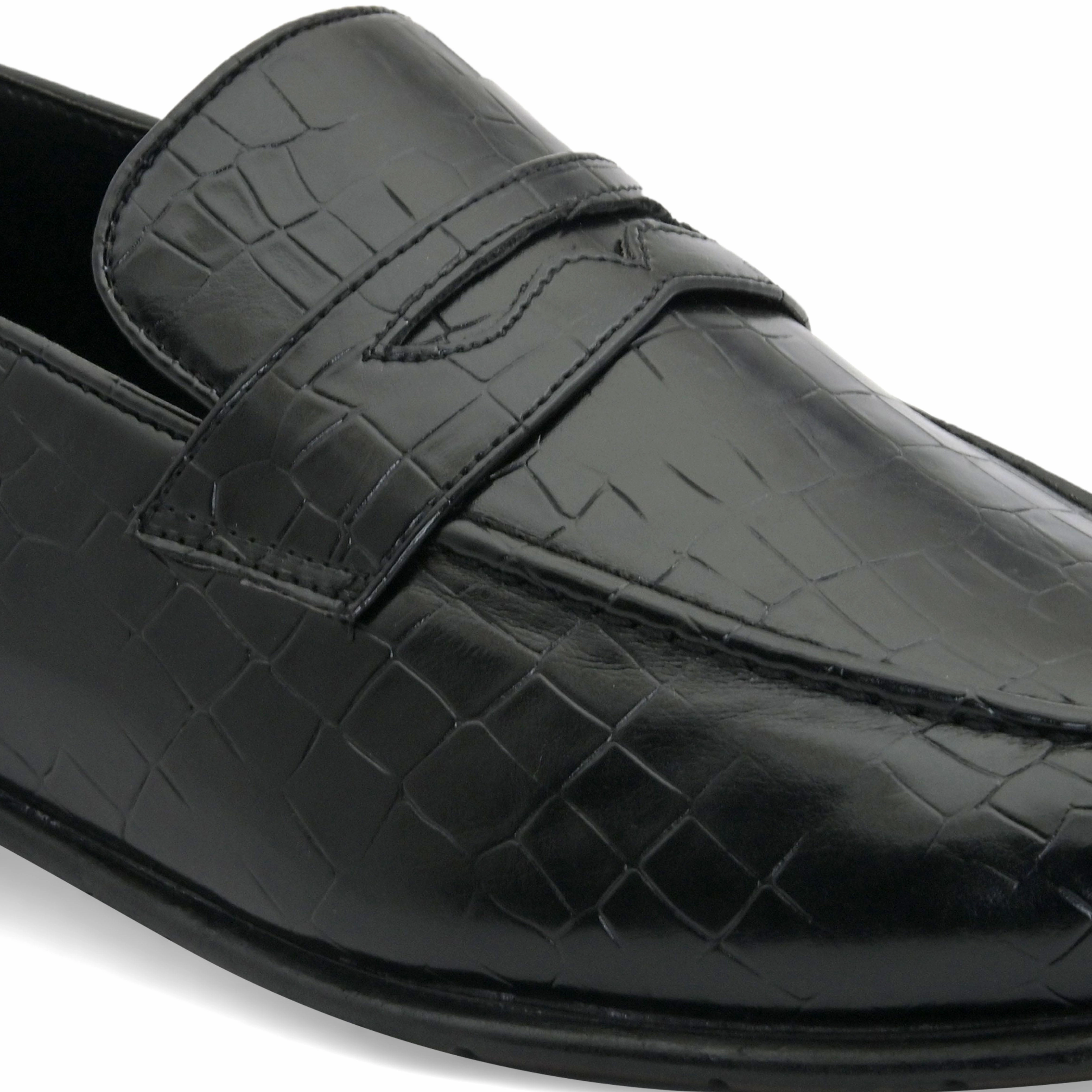 Clover Black Penny Loafers Miu Miu Loafers