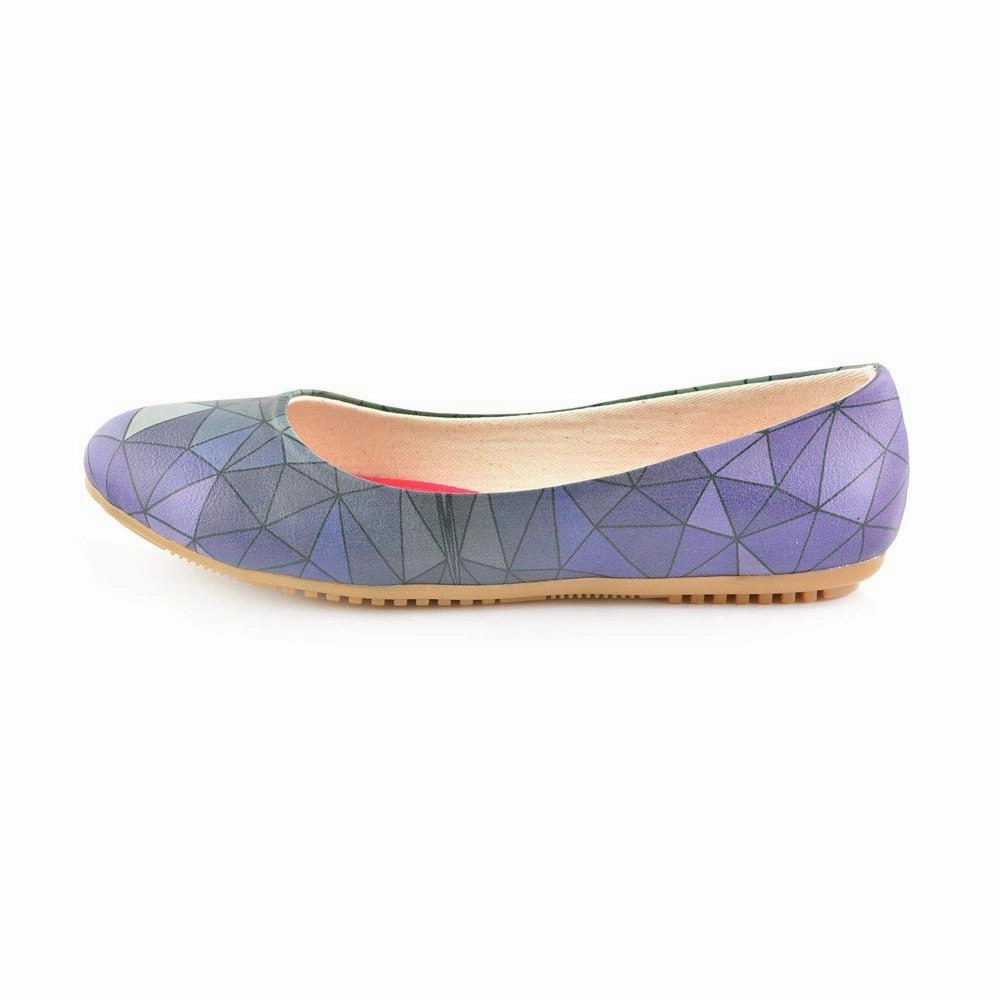 Funky Flat Shoes Colored Prismas Ballerinas Shoes 1094