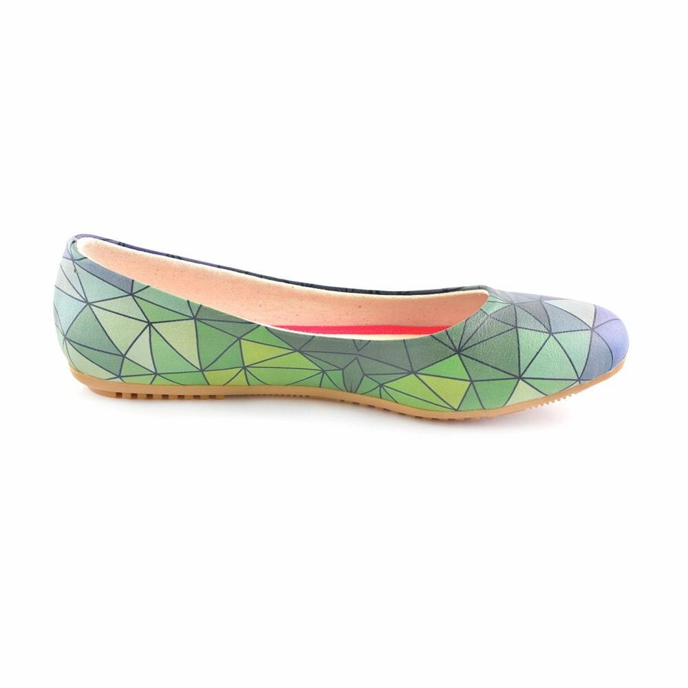 Colored Prismas Ballerinas Shoes 1094 Dressy Flat Shoes