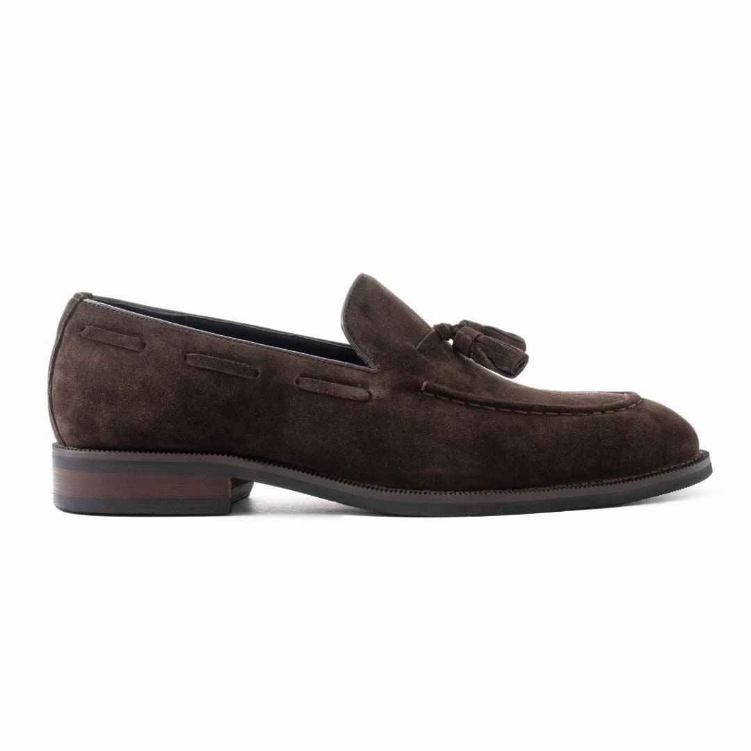 Loafers Bread OURTHREE Lewis Suede Leather Loafers Men - BRN