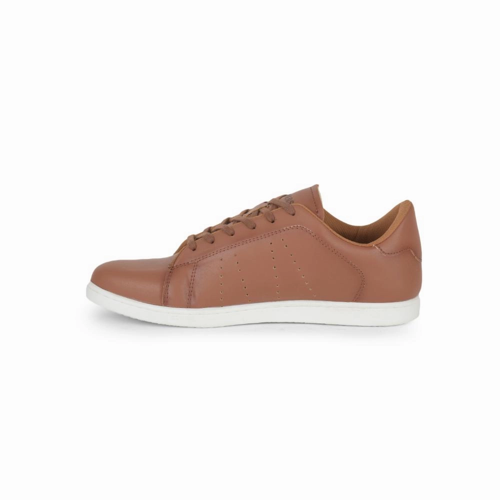 Ostrich Casual Shoes Gliders Casual Tan Lacing Sneakers For Men ANDERSON By Liberty