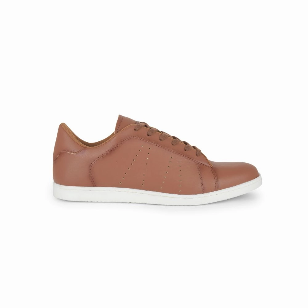 Gliders Casual Tan Lacing Sneakers For Men ANDERSON By Liberty Vortak Mono Casual Shoes