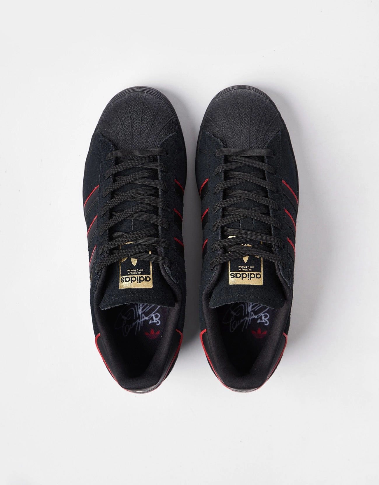 adidas x Felipe Superstar ADV Skate Shoes - Core Black/Better Scarlet/Gold Metallic Adidas Originals Campus 00s Casual Shoes