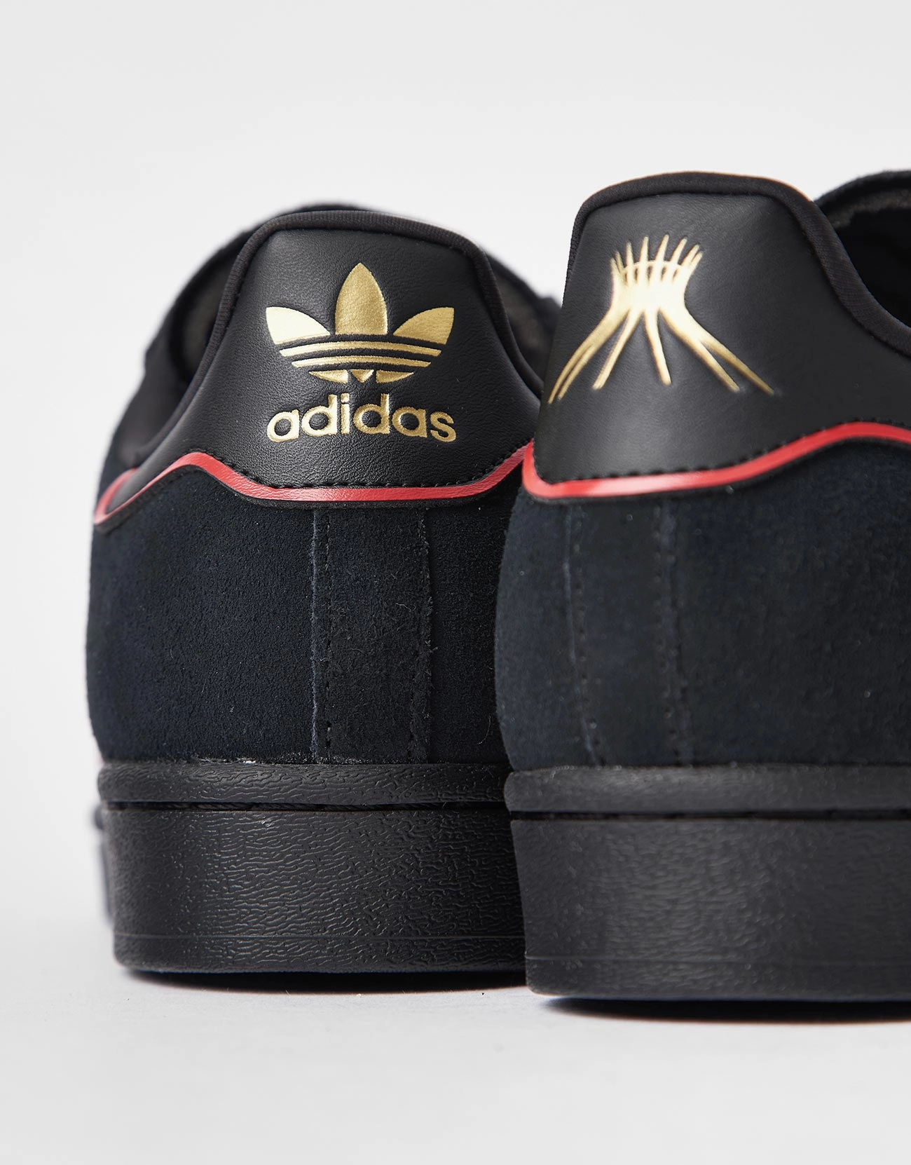 Rod Laver Shoes Adidas adidas x Felipe Superstar ADV Skate Shoes - Core Black/Better Scarlet/Gold Metallic