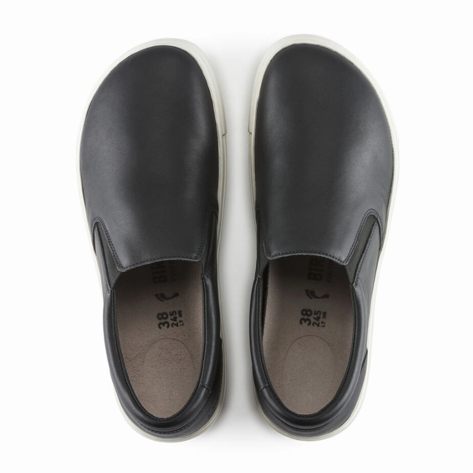 Birkenstock Oswego Narrow Slip On Sneaker (Women) - Black Leather Casual Business Shoes