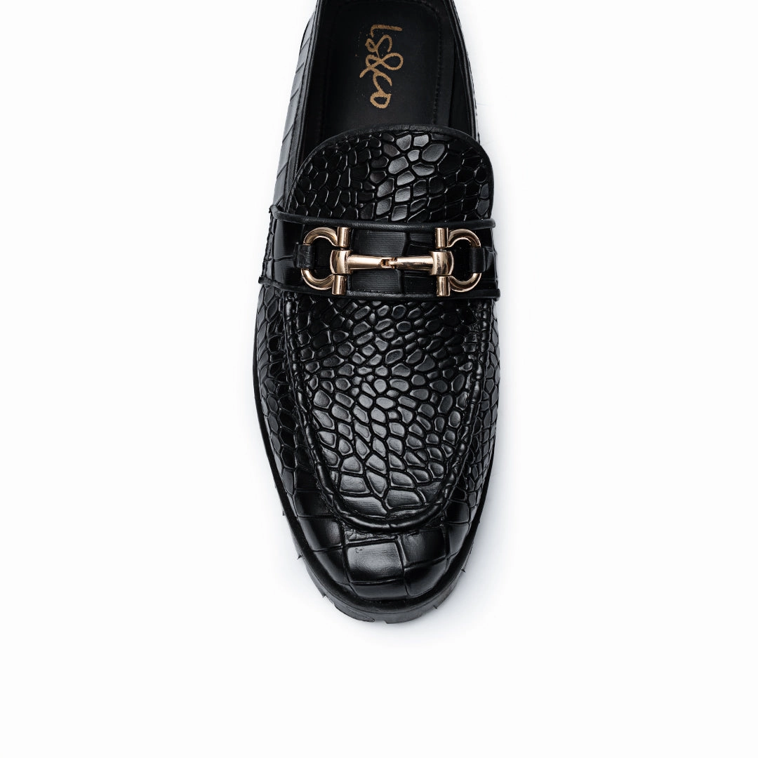 LS Pure Leather Handmade Urban Edge Chunky Loafers LS-406 Water Shoes Loafers