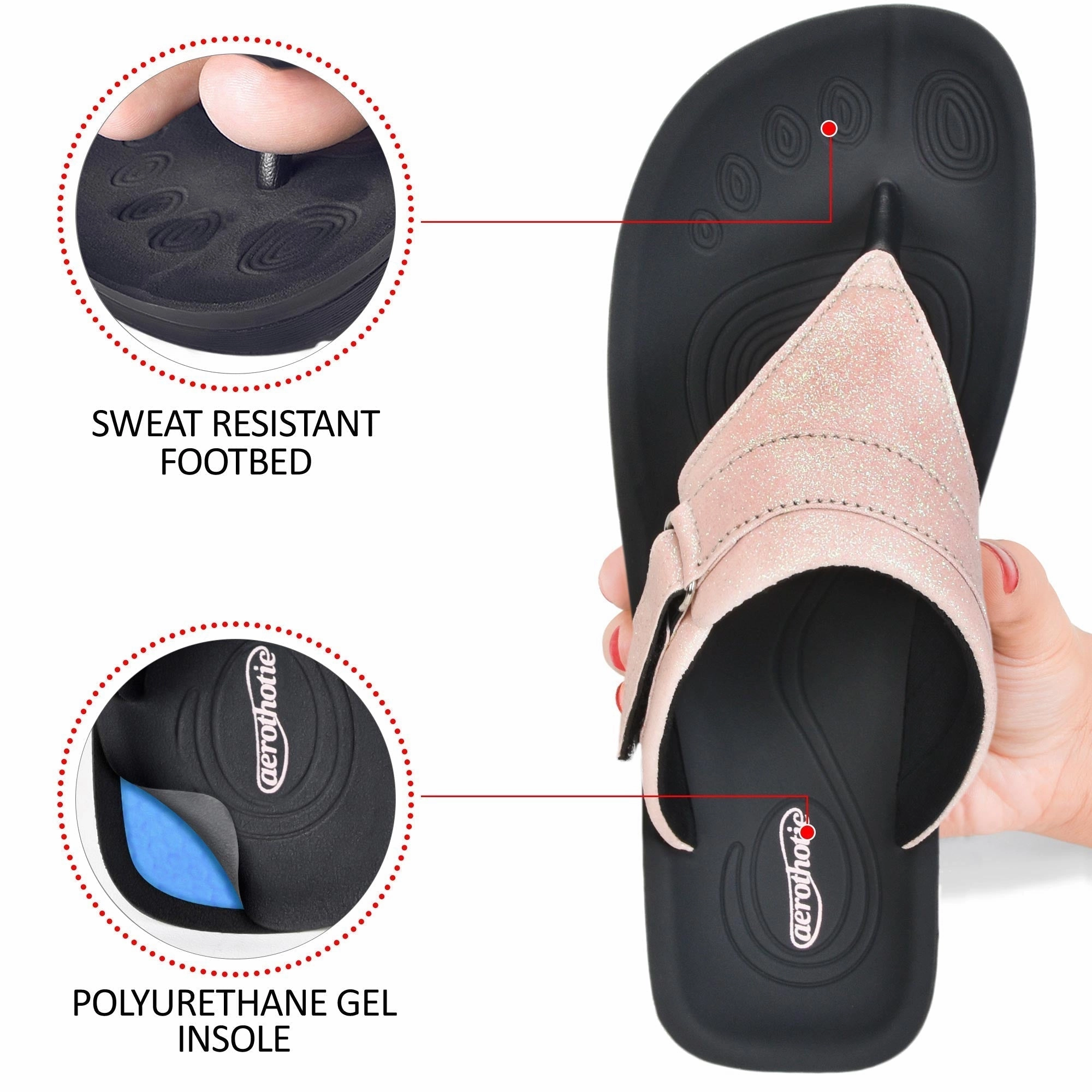 Impo Sandals Glynis Thong Sandals with Arch Support for Women
