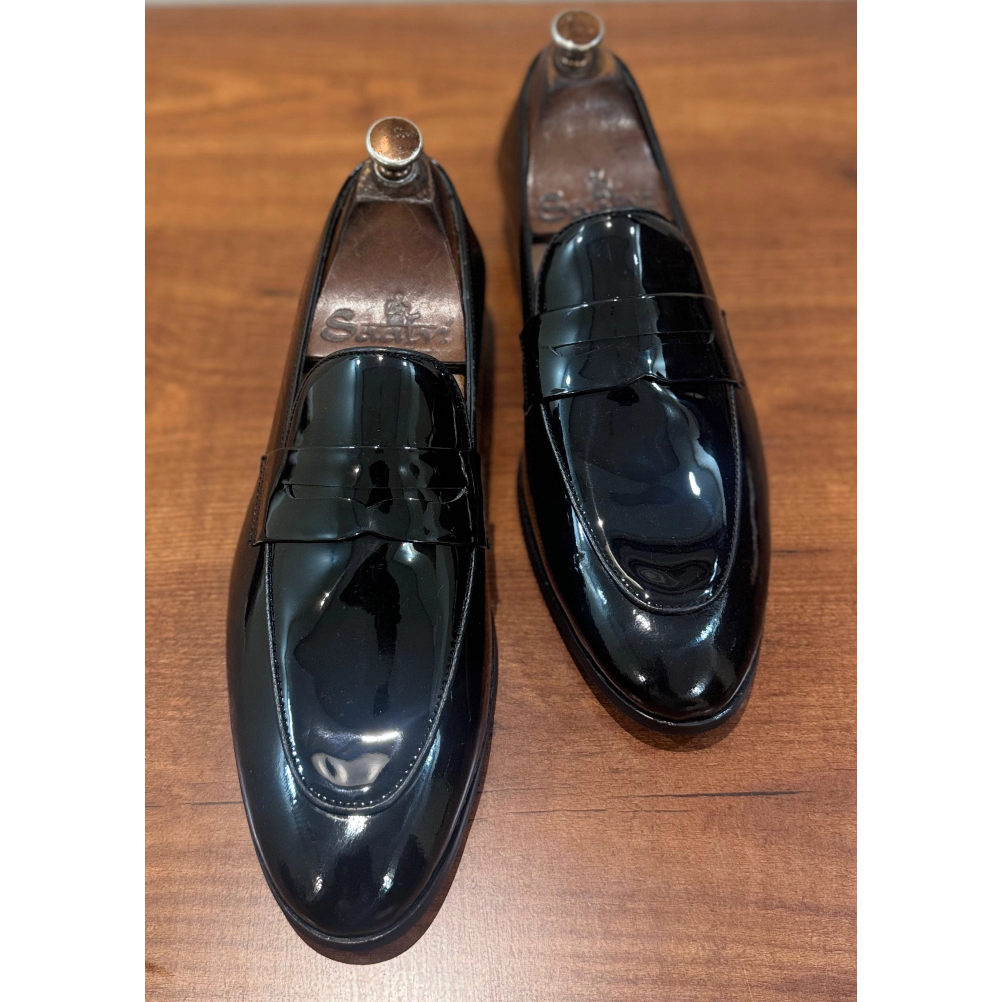 Paul Stuart Loafers Patent Penny Loafers