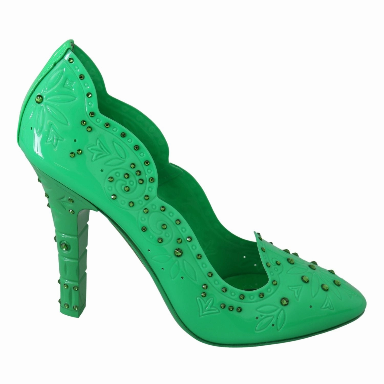Sandals Whitehouse Jamaica Reviews Dolce & Gabbana Green Crystal Floral Heels CINDERELLA Shoes