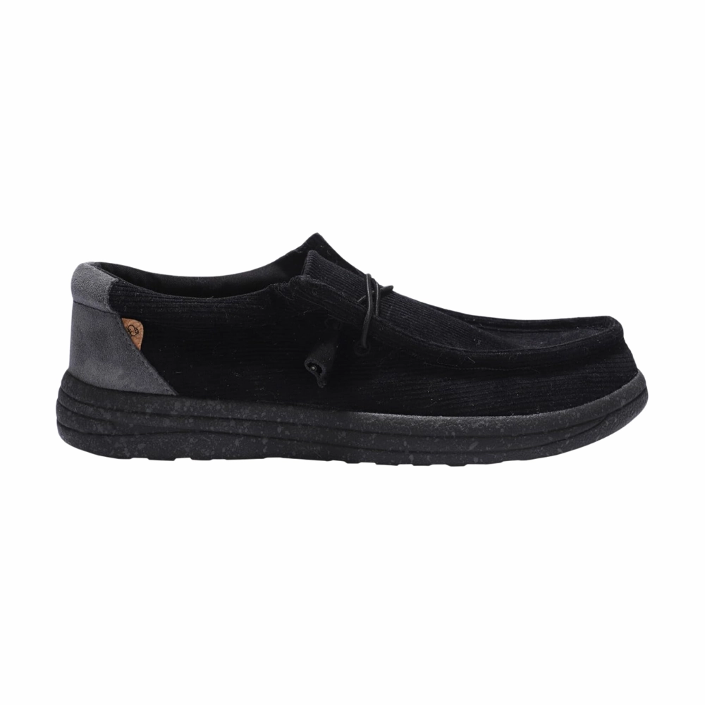 Bass Mary Jane Loafers Lamo Mens Paul Slip-On Shoes Black Corduroy | Comfortable Casual Loafers