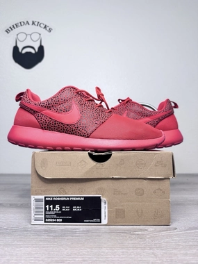 Asics 4d Shoes Size 11.5 - Nike Roshe Run Safari Challenge Red Authentic 525234-600