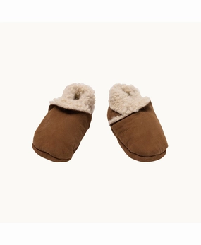 Nature Baby Lambskin Booties Cinnamon Indoor Japanese Slippers