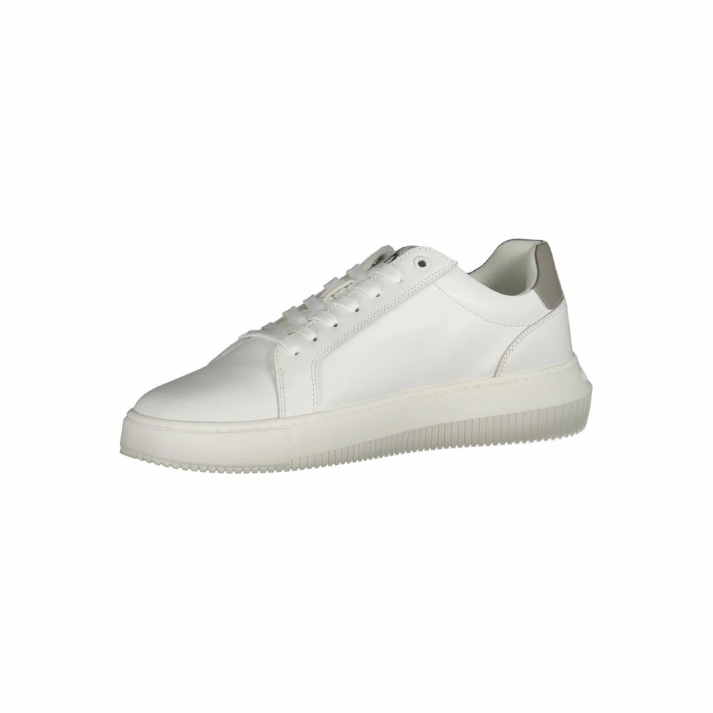 Calvin Klein White Leather Men Sneaker Sneakers For Teens