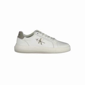 Calvin Klein White Leather Men Sneaker Best Walking Sneakers For Arches