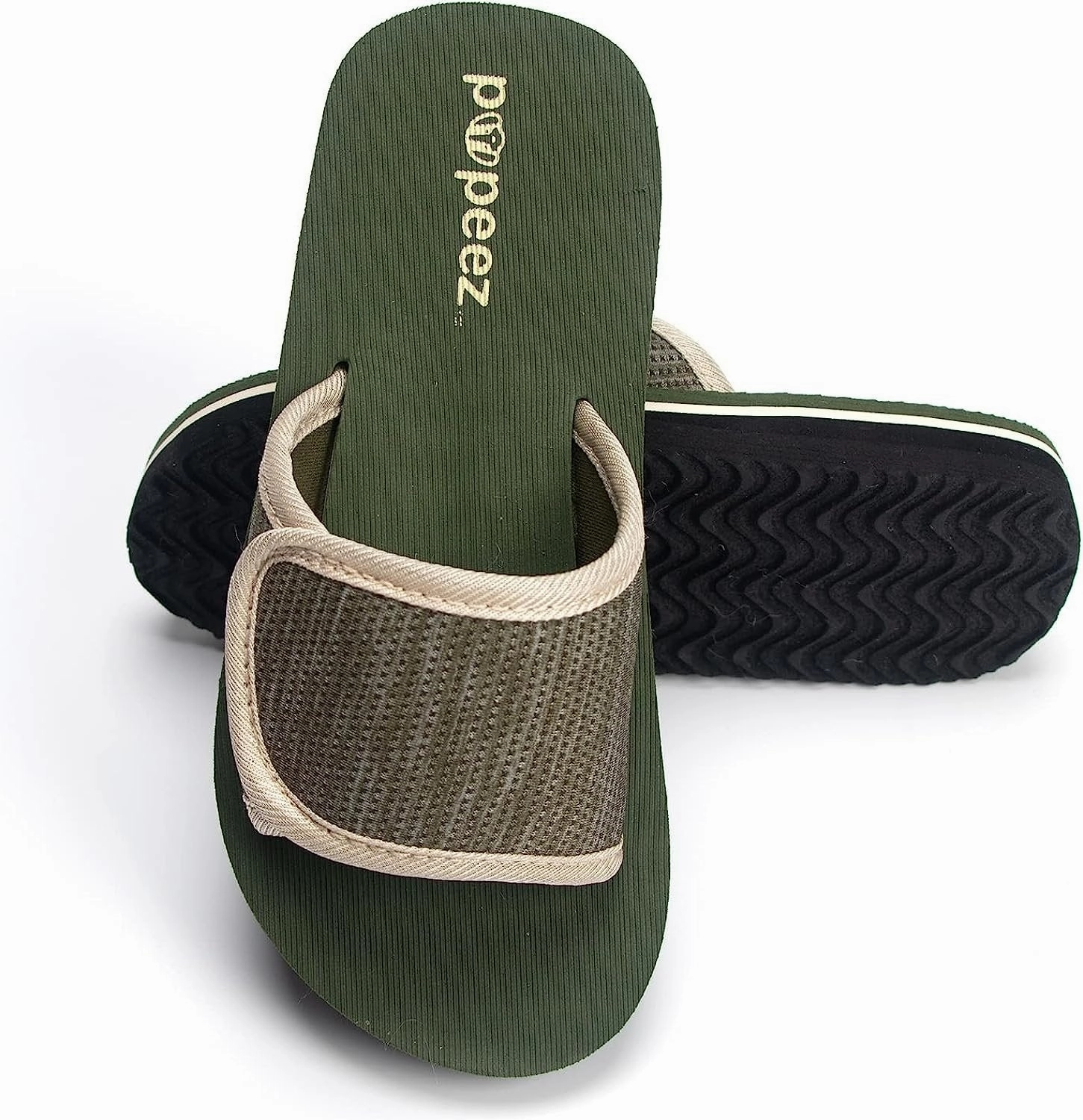 Pupeez Boys Open Toe Slipper Sandals for Indoor/Outdoor Fashion Father and Son Matching Slippers Nail Polish Ballet Slippers