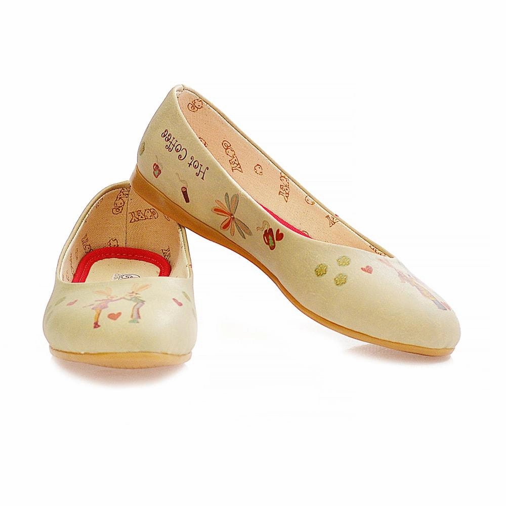 Flat Shoes And Skirts Couple Rabbit Ballerinas Shoes 1097