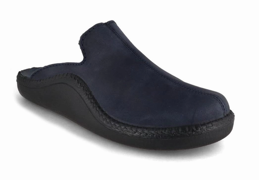 Ortho Arch Support Slippers Josef Seibel Men Nubuck Leather Slippers 'Westland Monaco', jeans