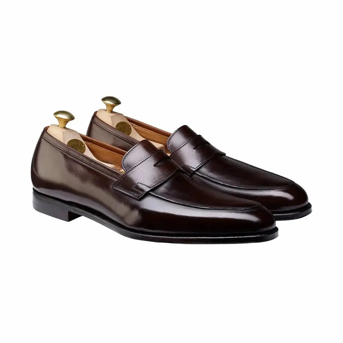 Valentino Loafers Crockett & Jones - Crawford Dark Brown Hand Grade Penny Loafers