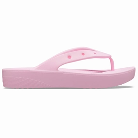 Blackout Flip Flops Crocs Classic Platform Flip (207714) - Flamingo