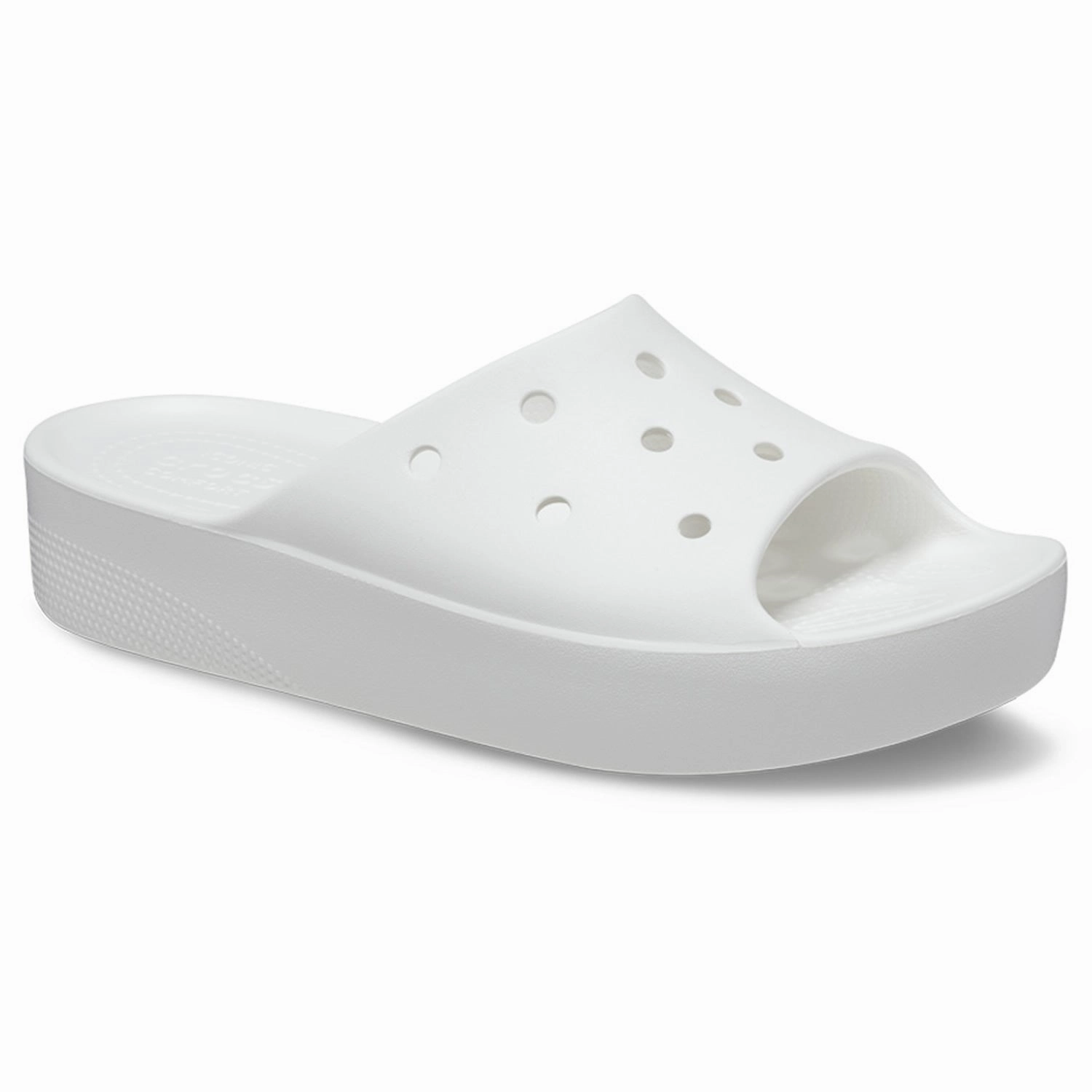 Flip Flops Brazil Flag Crocs Classic Platform Slide (208180) - White