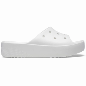 Crocs Classic Platform Slide (208180) - White American Made Flip Flops