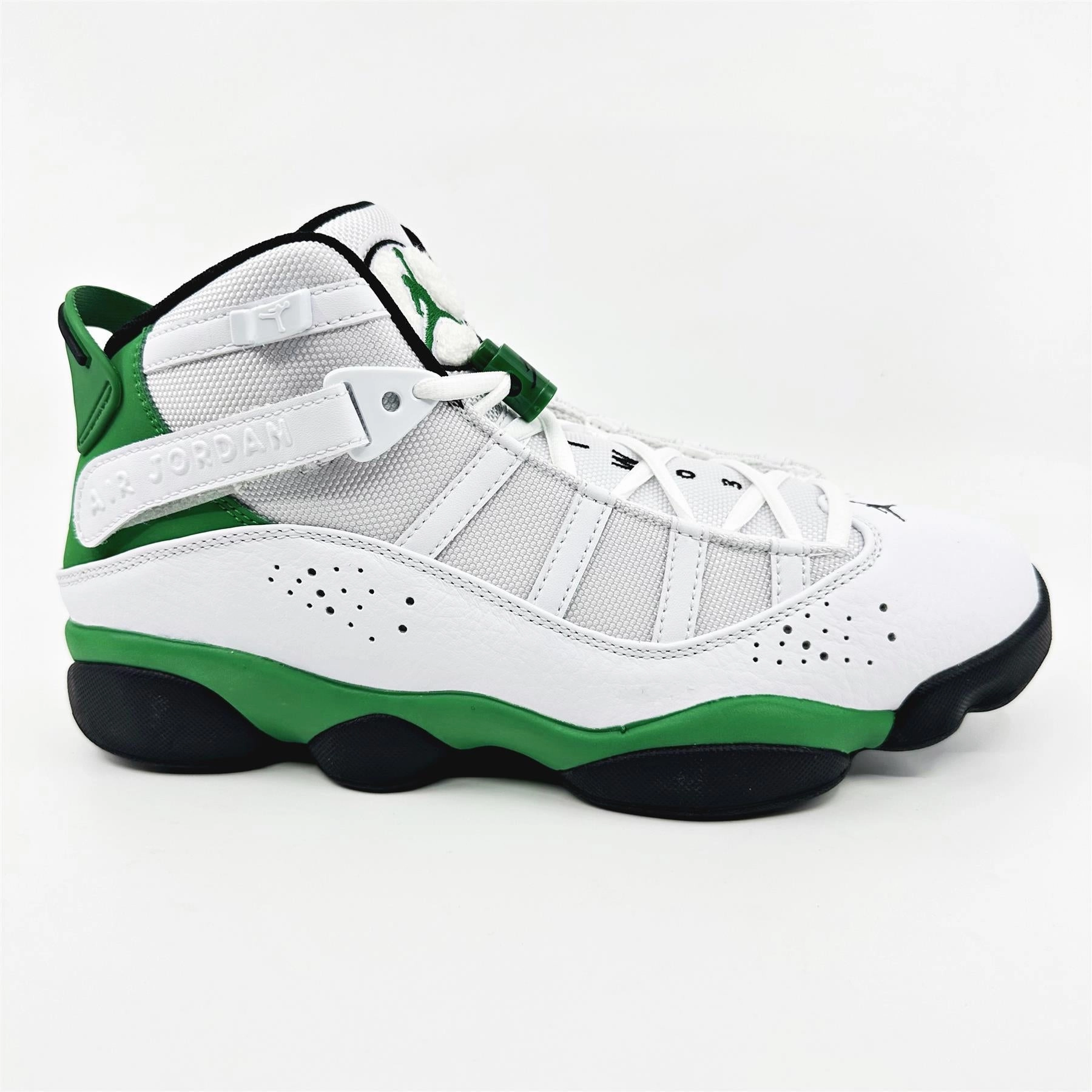 Saucany Running Shoes Jordan 6 Rings White Lucky Green Black Men Athletic Sneaker 322992 131