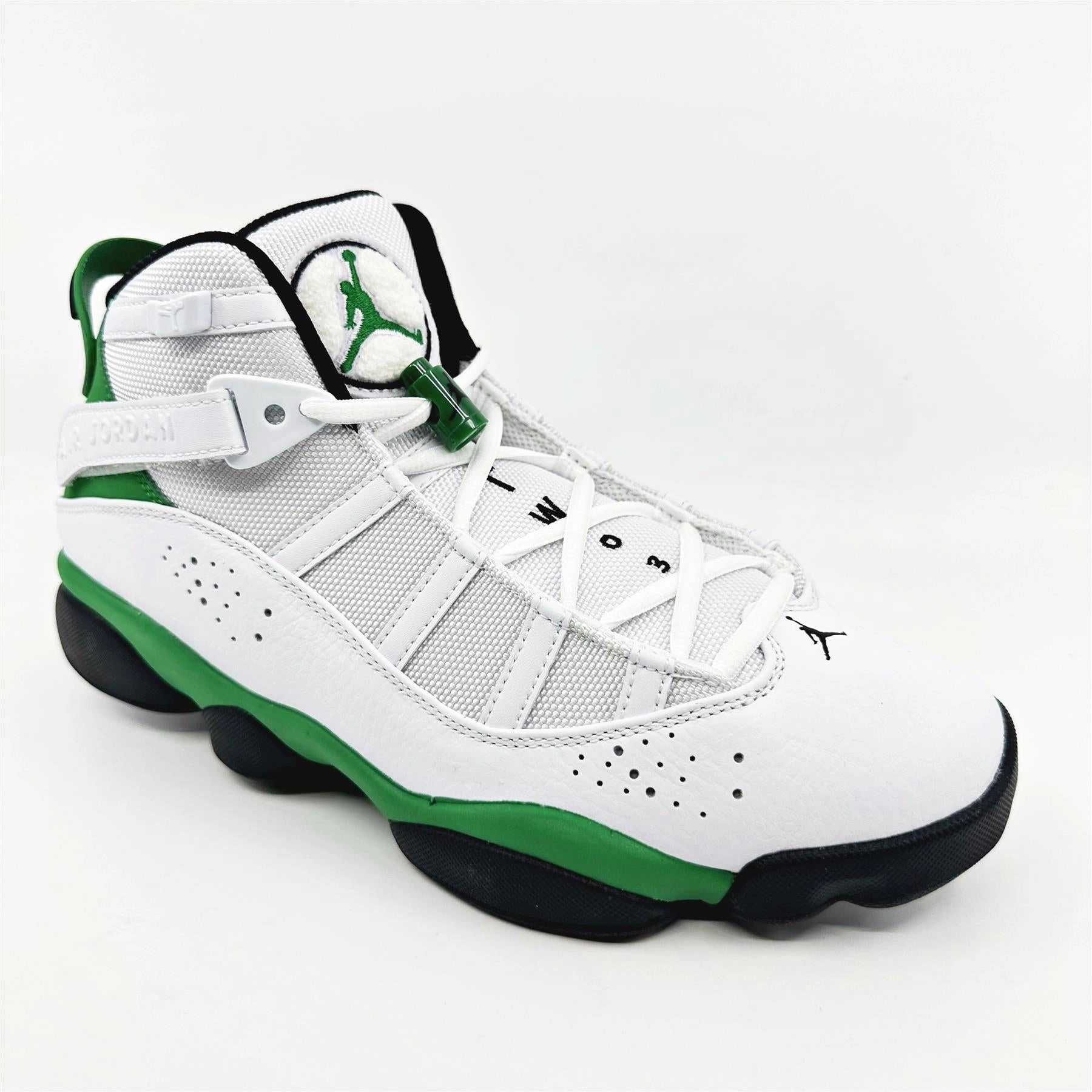 Jordan 6 Rings White Lucky Green Black Men Athletic Sneaker 322992 131 Best Running Shoe With Arch Support
