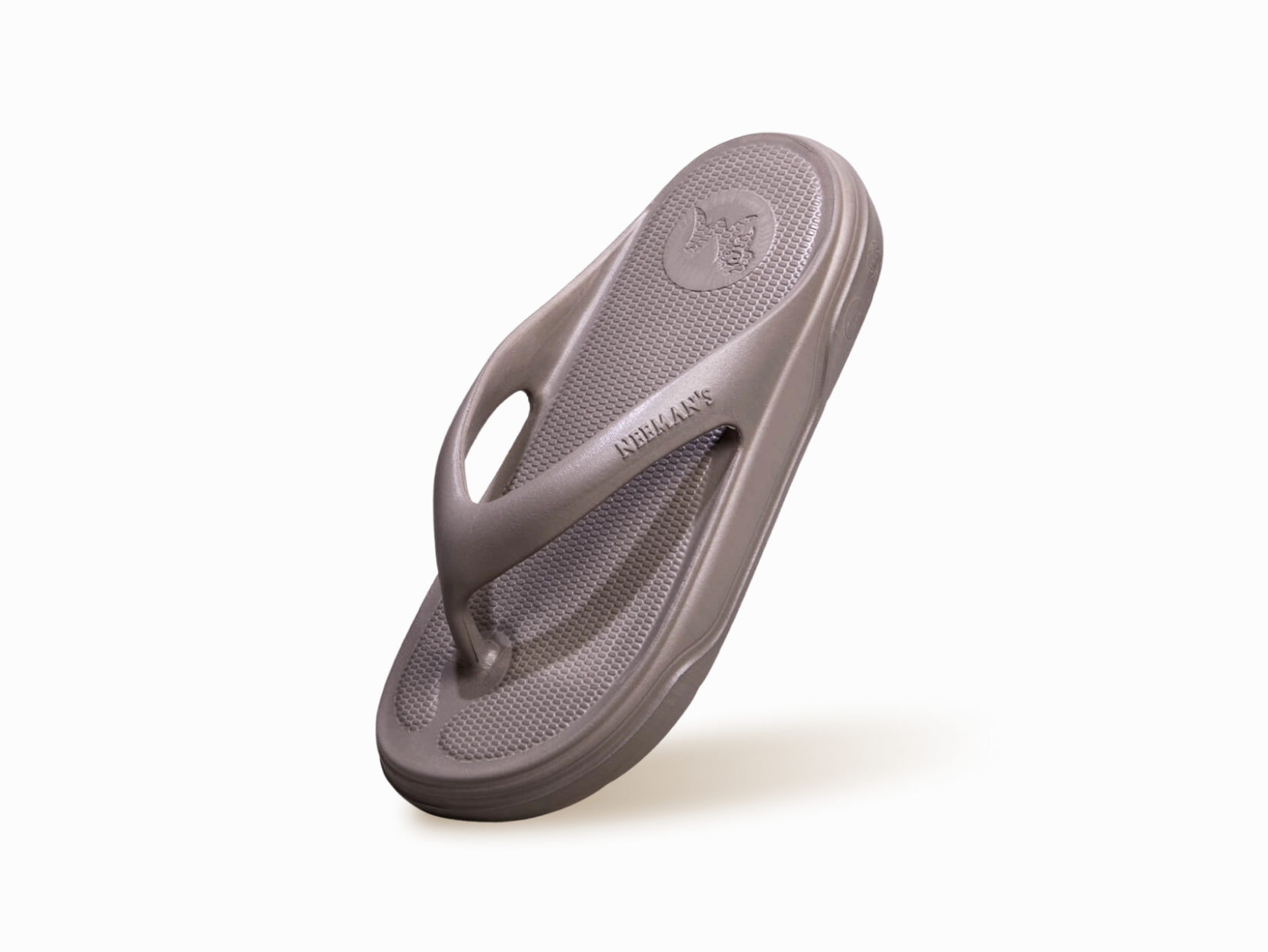 Cushers Flips For Men : Goat Grey Way Soft Slippers