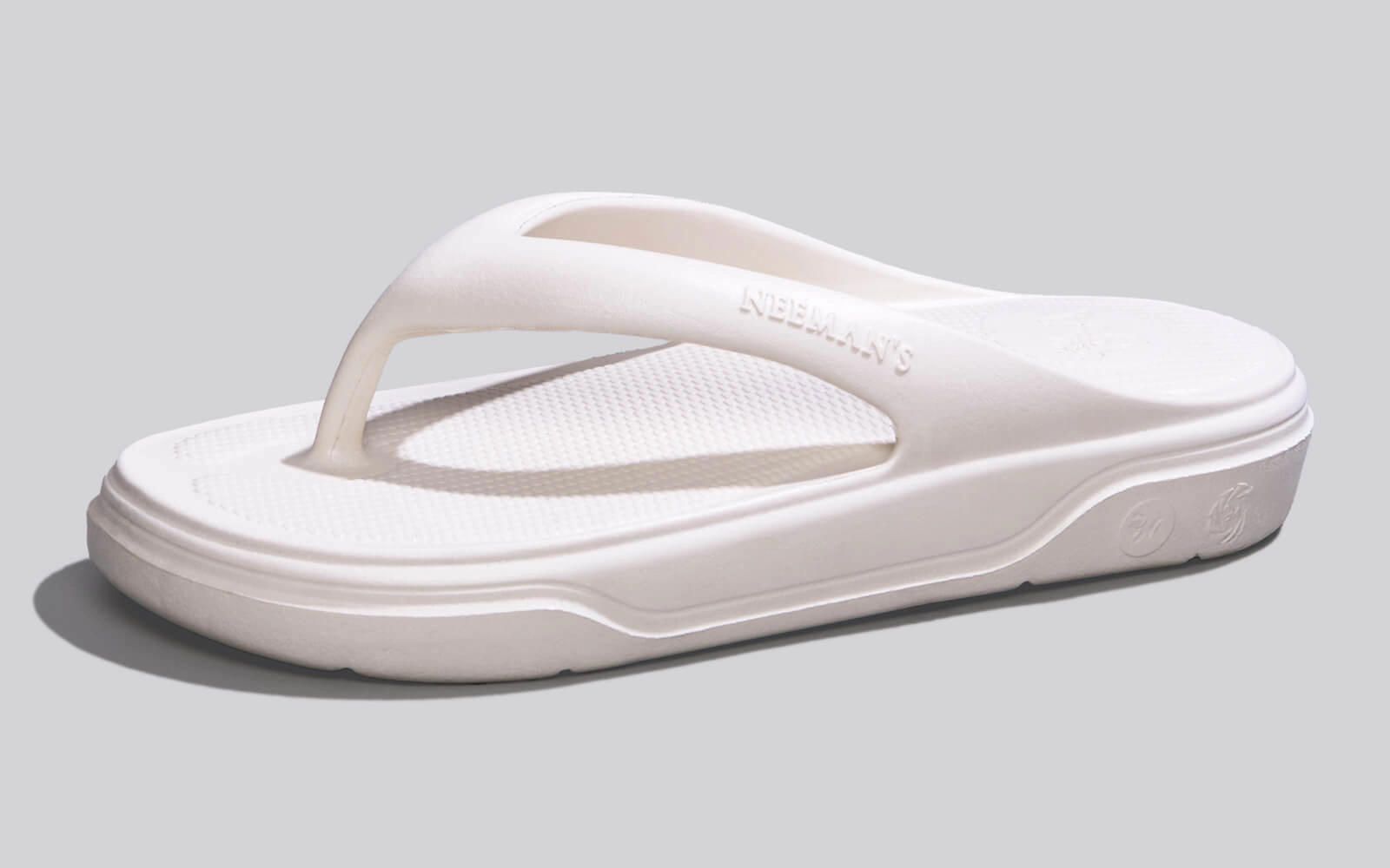 Bulk Slippers Cushers Flips For Men : Ivory White