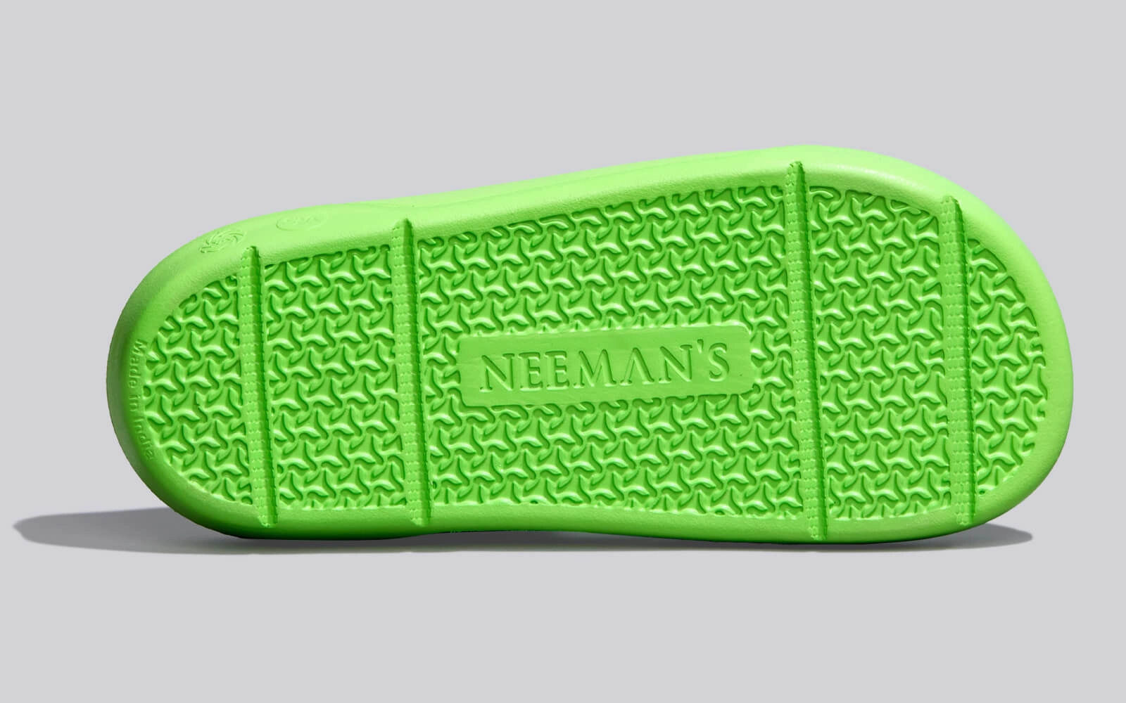 Cushers Flips For Men : Neon Green Foot Massage Slippers