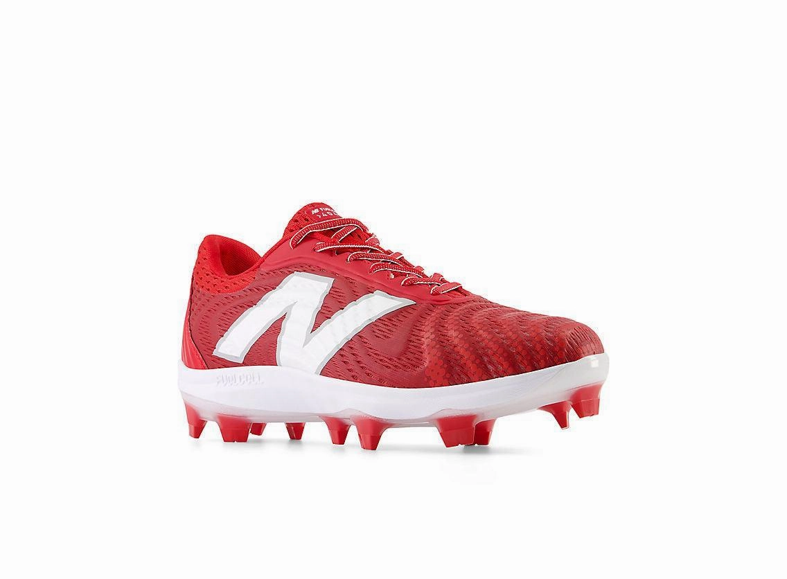 New Balance Men's FuelCell 4040 V7 Molded Baseball Cleats - Team Red / White - PL4040R7 New Balance Men's Baseball Cleats