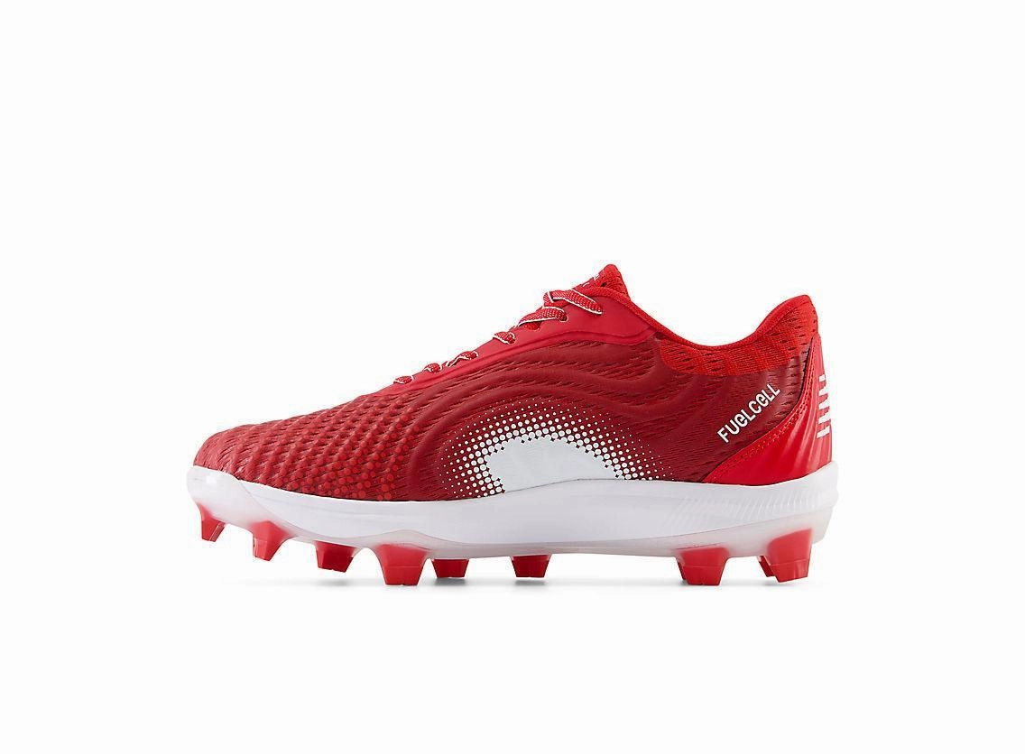 New Balance Men's FuelCell 4040 V7 Molded Baseball Cleats - Team Red / White - PL4040R7 9060 New Balance Mens