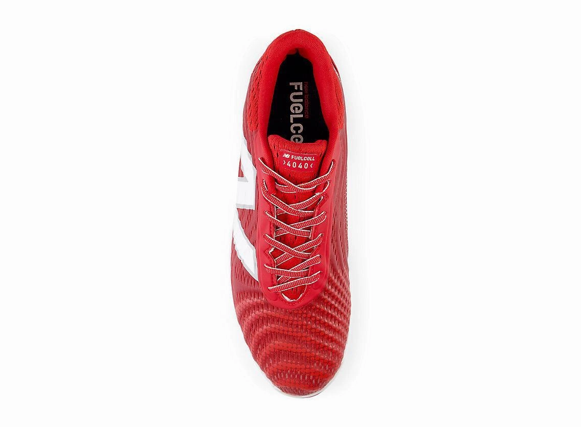 New Balance Men's 2002r New Balance Men's FuelCell 4040 V7 Molded Baseball Cleats - Team Red / White - PL4040R7