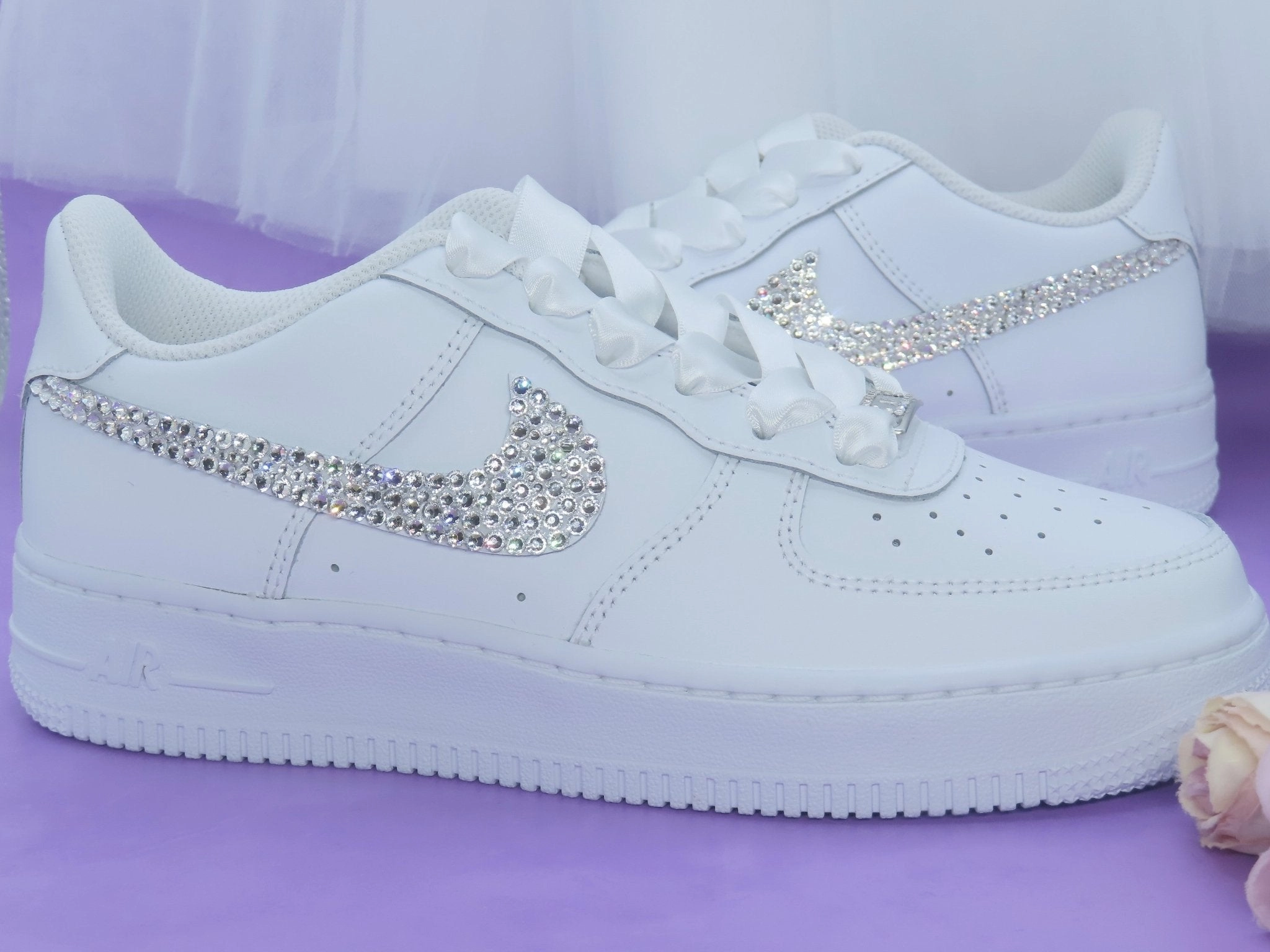 Custom Crystal Bridal Nike Air Force 1.. Asics Gel Ace Tour Golf Shoes