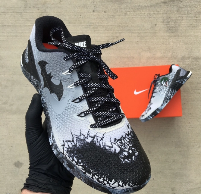 Custom Hand Painted Batman and Joker Nike Metcon Asics Gel Quantum 360 Cm Running Shoes
