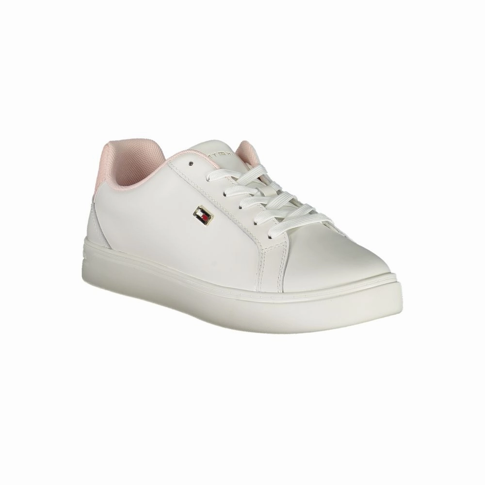 Machine Washable Sneakers Tommy Hilfiger White Polyester Sneaker