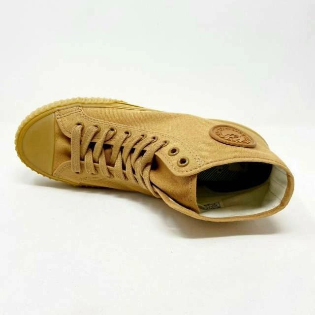Best Shoes That Can Be Worn Casually PF Flyer Center Hi Tan Brown Womens Retro Casual Shoes PM11OH2L