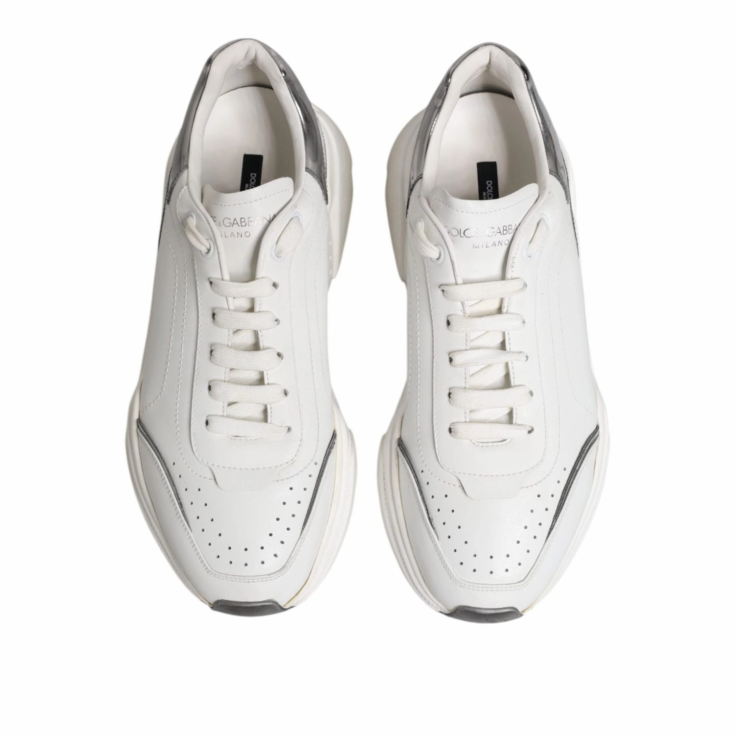 Dolce & Gabbana White Daymaster Leather Low Top Sneakers Shoes Cole Haan Leather Sneakers