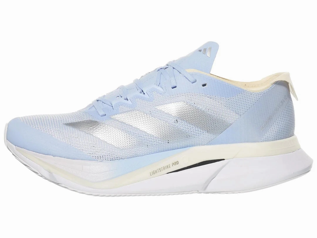Shoe Running Store Adidas | Adizero Boston 12 | Women's | Ftwr White/Matte Silver/Warm Vanilla