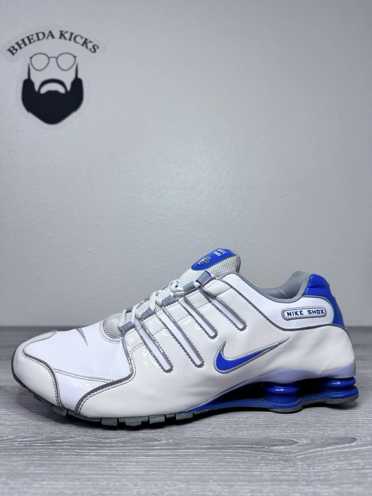 Asics Performance Running Shoes Size 15 - Nike Shox NZ SL Shoes Sneakers 2012 378341-140 Blue White Leather
