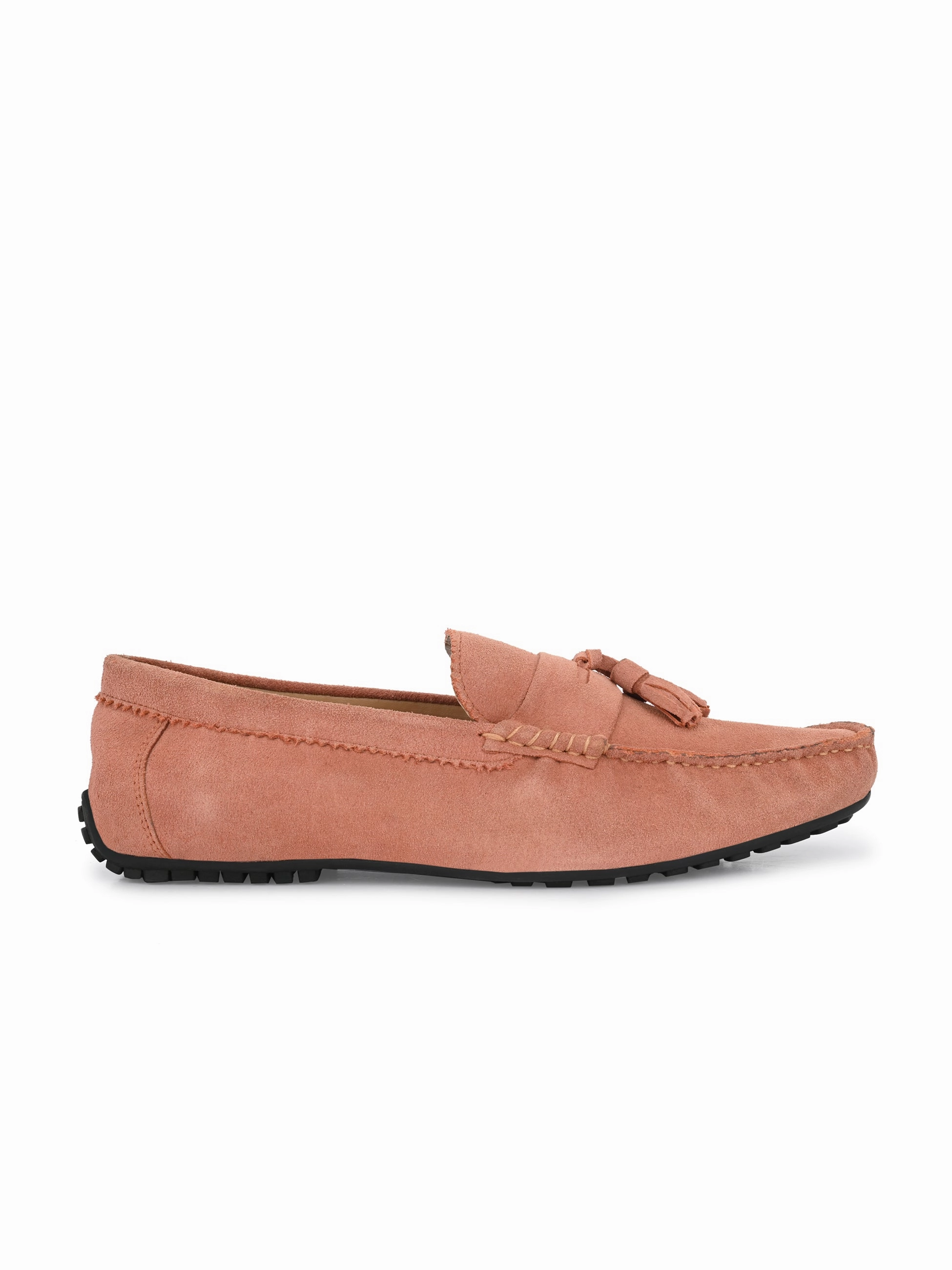 Dash Peach Driving Loafers Cow Loafers