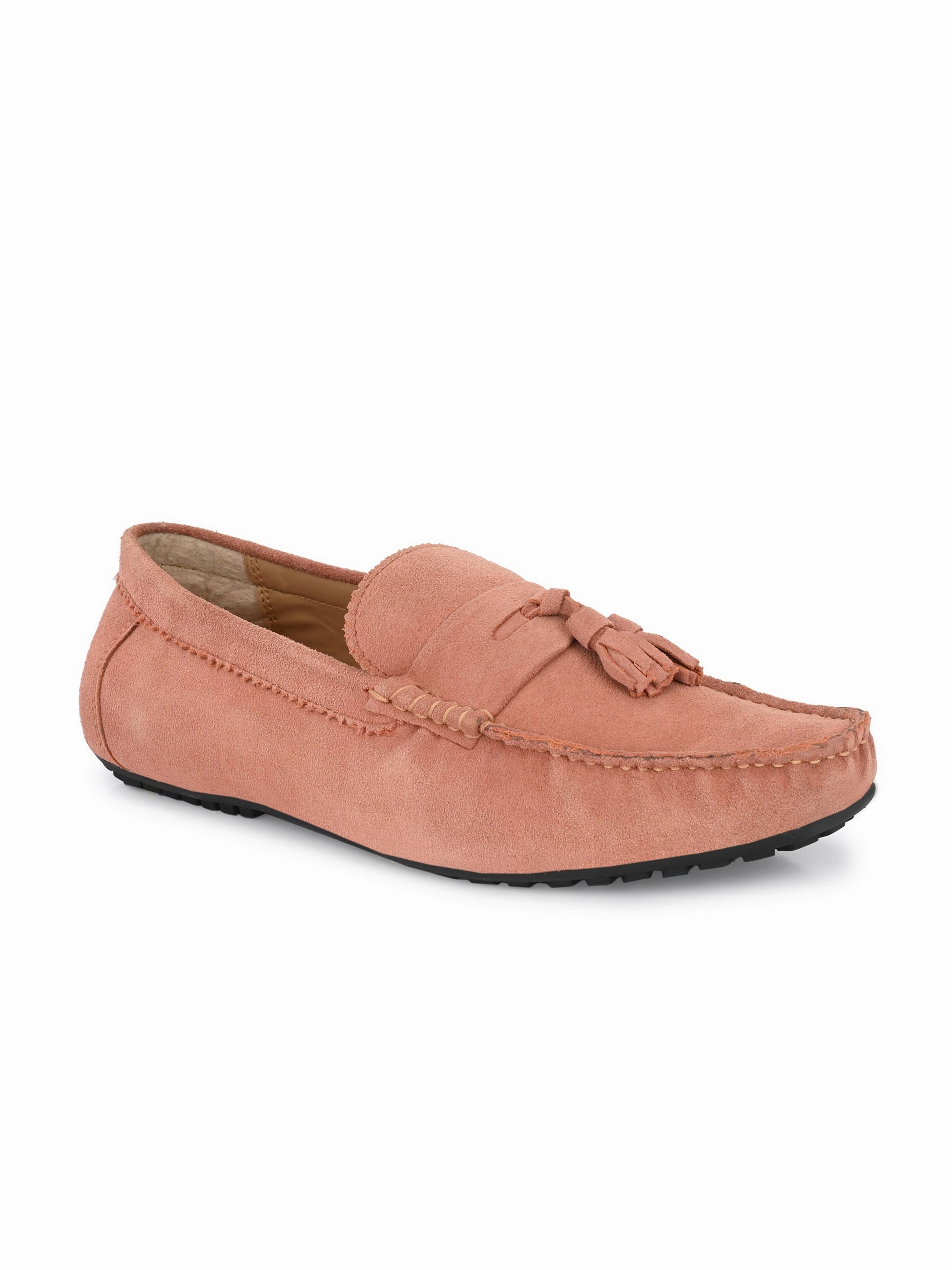 Dash Peach Driving Loafers Basket Weave Loafers