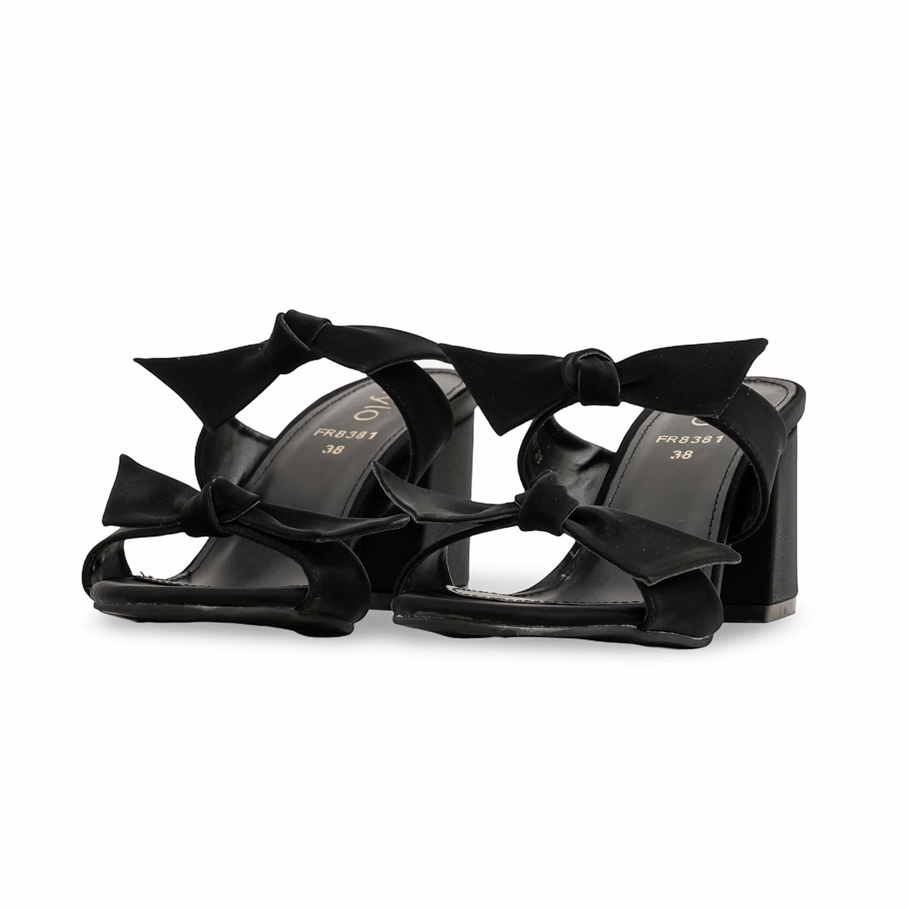 Black Formal Slipper FR8381 Sheep Fur Slippers